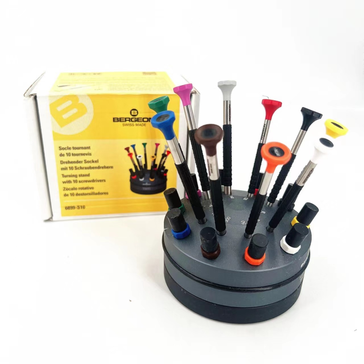 瑞士原装博格 BERGEON 6899-S10 十支装螺丝刀套装 螺丝批 起子
