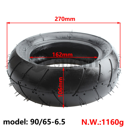 Mini motorcycle accessories 49CC small sports car front 90/65-6.5 rear 110/50-6.5 inch vacuum tire
