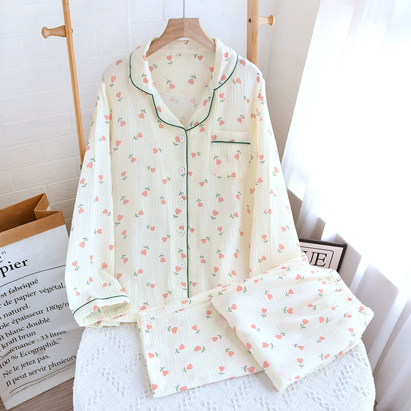 Хлопковый пижамный комплект, марля комфорт, много принтов, размеры M–L–XL