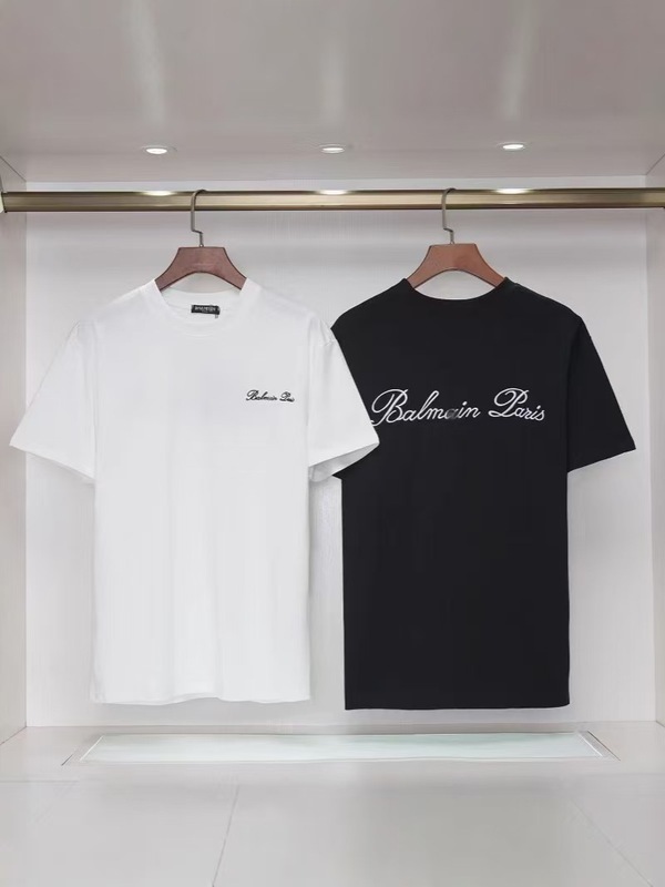 BAL ヨーロッパとアメリカのトレンドブランド MAINer 春夏新作 ルーズプルオーバー 半袖 ホットスタンピングレター コットン カップル Tシャツ|undefined