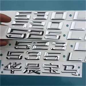 BMW 520 523 530 525Li 528Li 535Li arxa nömrə nişanı avtomobil emblemi stikeri
