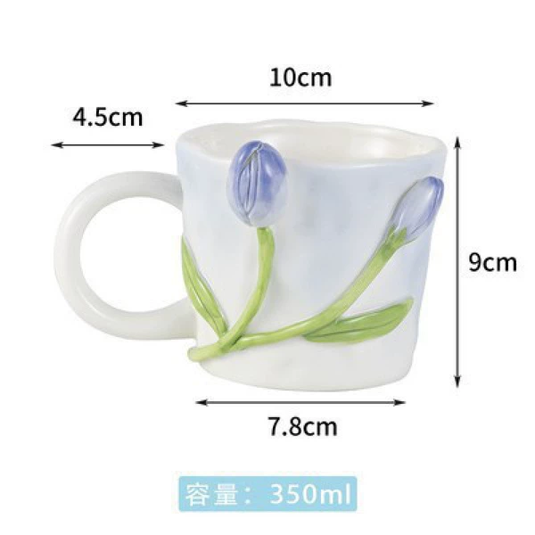♦Embossed Blue Tulip (350)♦