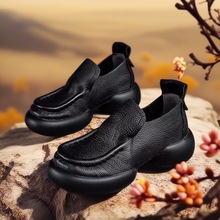 不累脚厨房防滑鞋女防水防油秋季黑色厨师鞋久站不累脚春秋后厨工