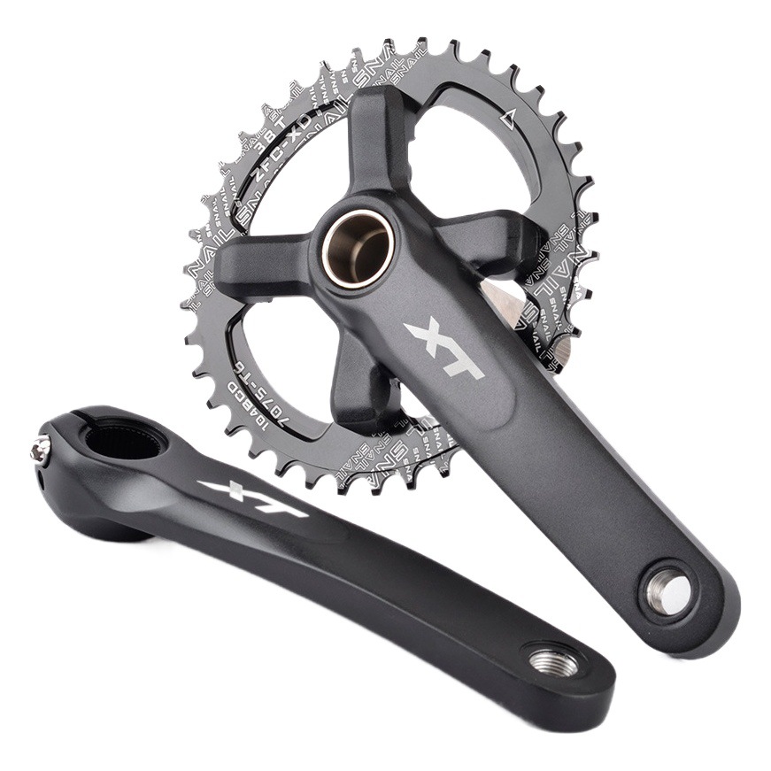 GOLDIX bicicleta de montaña hueco integrado Placa de diente 11 velocidad positivo y negativo placa única izquierda y derecha XT cuatro garra manivela 170175MM