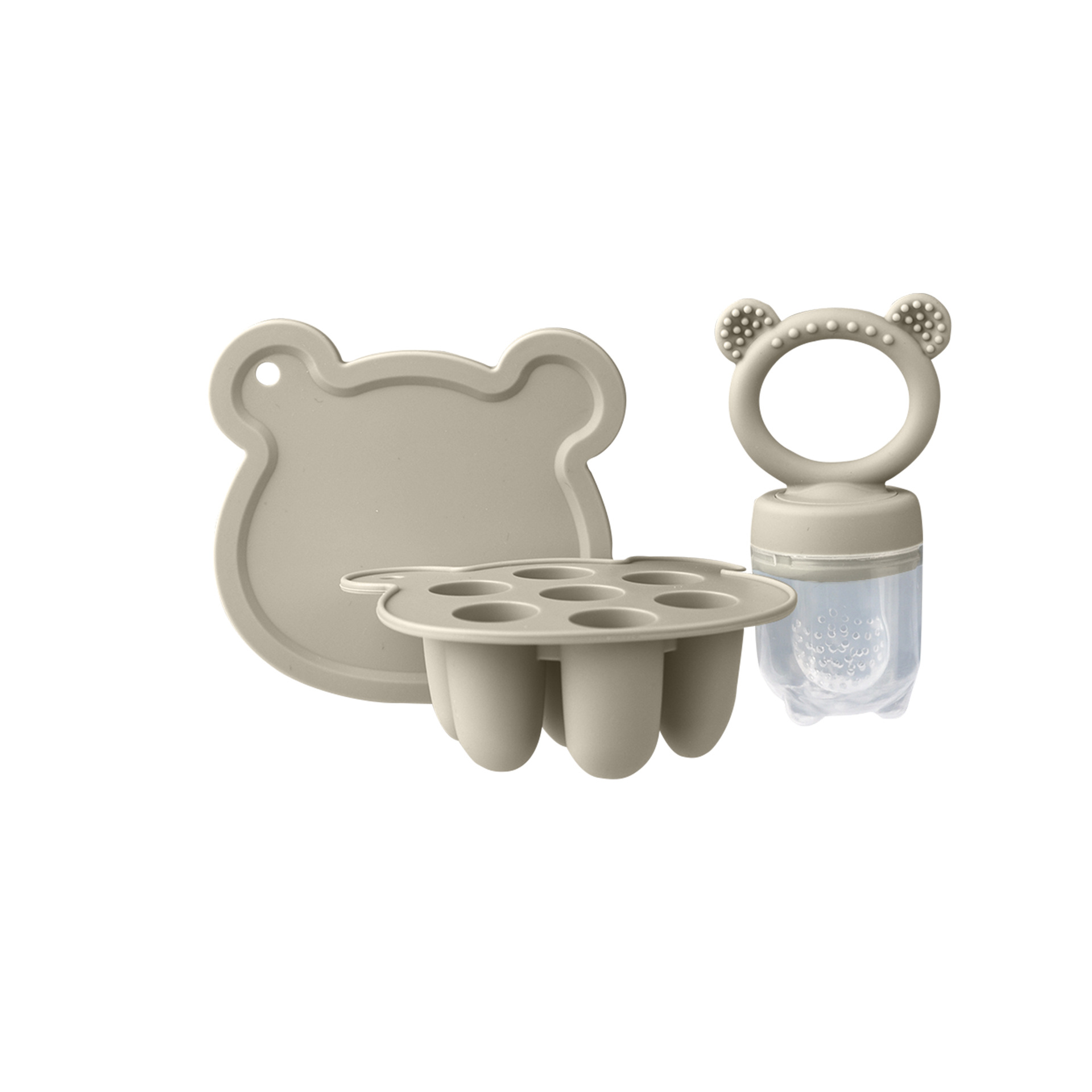 Juego de rejilla de hielo de oso de silicona para morder transfronterizo