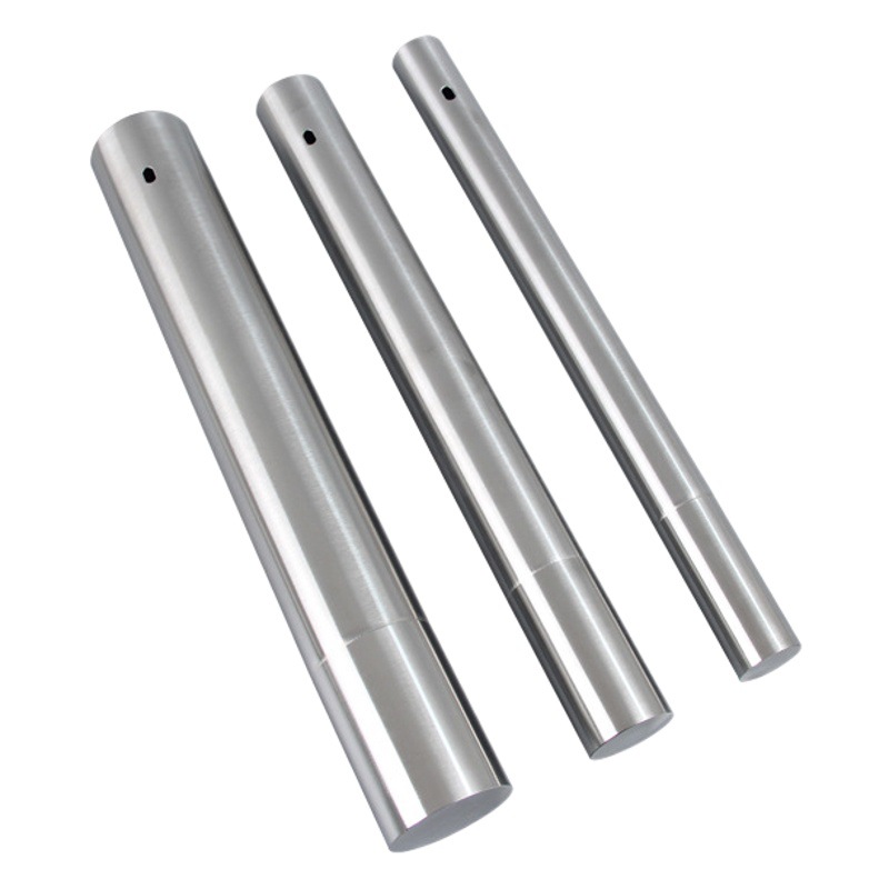 Fábrica al por mayor tubo de almacenamiento de acero inoxidable tubo de palo de barbacoa tubo de acero caja de almacenamiento de taladro tubo de palo utensilios de barbacoa al aire libre Cubo de palo