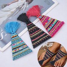 波西米亚手工钉珠鞋面亮钻鞋面鞋材凉鞋布贴服装鞋帽装饰diy辅料