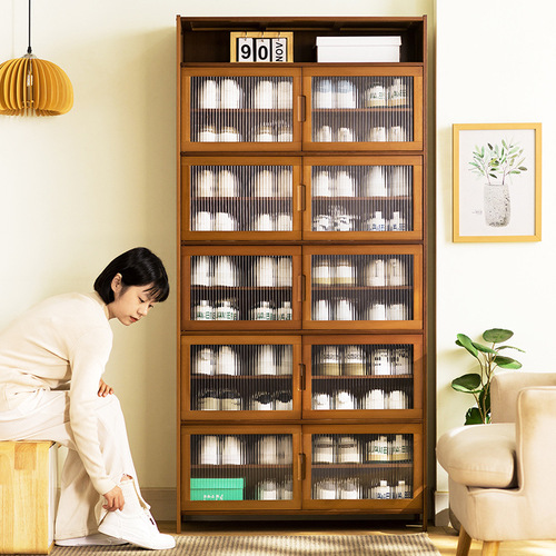 Shoe rack at home door simple shoe cabinet storage artifact space-saving dormitory indoor good-looking rental house dustproof