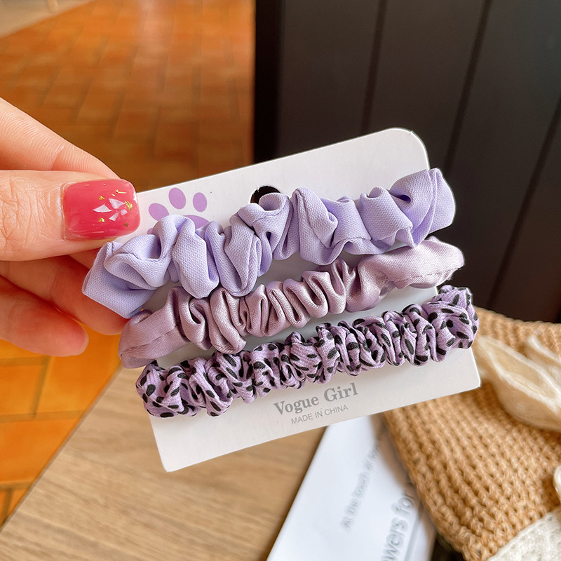 14g Weight Hair Tie Hair Accessories Type Set Quantity Casual, Daily Occasion Cloth Material Cartoon, Leopard Pattern Kid'S, Women's Gender Cute, Simple Style, Korean Style Style Cute Simple Style Korean Style Kid'S Women's Cartoon Leopard Cloth Hair Tie 6
