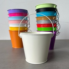 批发12cm小铁桶工艺盆栽桶可悬挂马口铁桶香薰蜡烛创意容器小桶