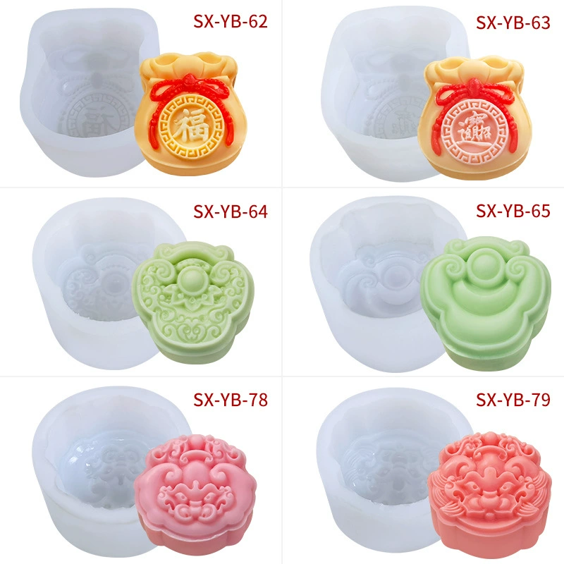 Китайский стиль Сансин Mooncake силиконовая форма для выпечки, DIY творческая форма для пасты из маша, форма для жидкой начинки