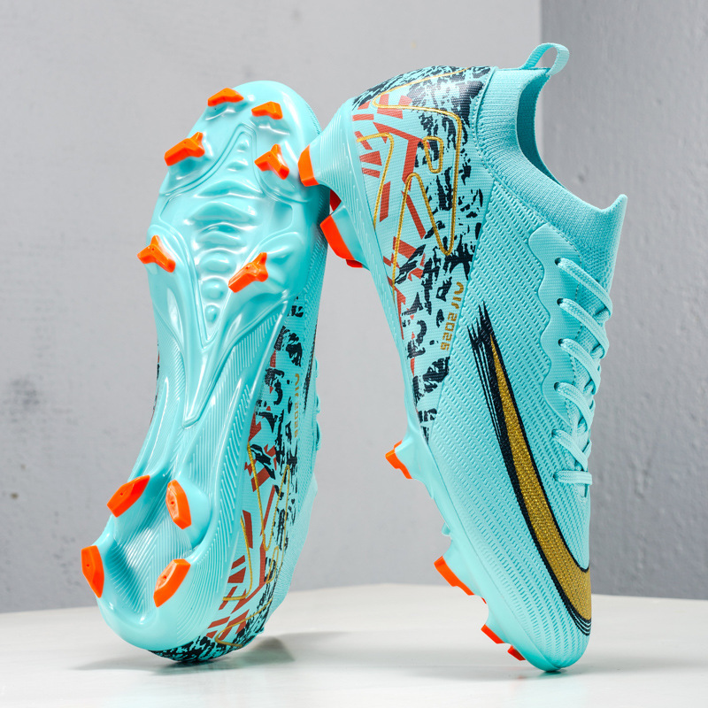 Zapatos de Fútbol con Tacos AG de TPU y TPR Ligeros de Corte Bajo para Pastos Sintéticos y Naturales