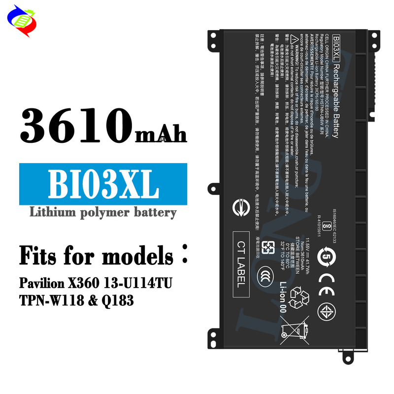 Suitable for Hp Pavilion X360/13-U114Tu/Tpn-W118 Laptop Battery Bi03Xl Wholesale