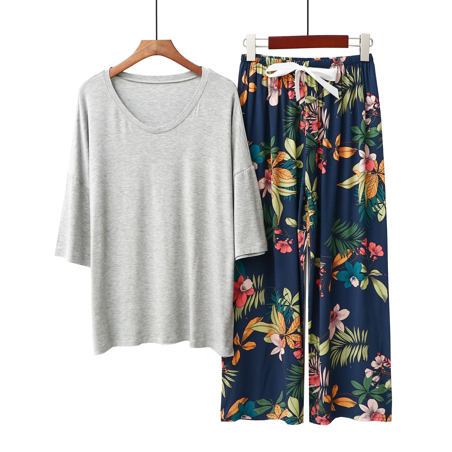 라이트 그레이 + 티베트 블루 진달래