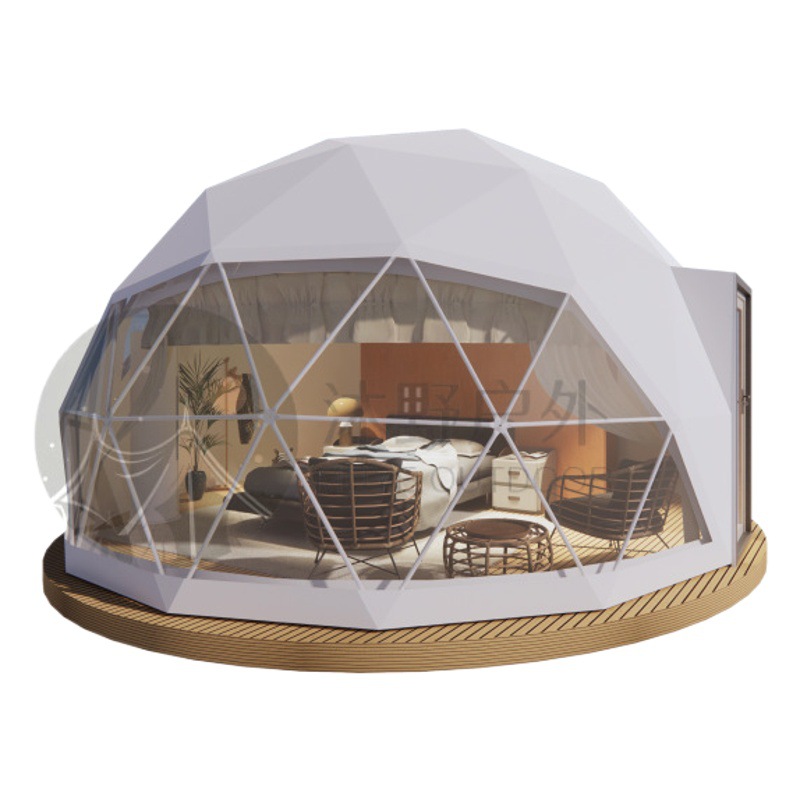 Luz de lujo Internet celebridad transparente esférica cielo estrellado tienda fábrica al aire libre granja lugar escénico vacaciones camping B & B Hotel tienda