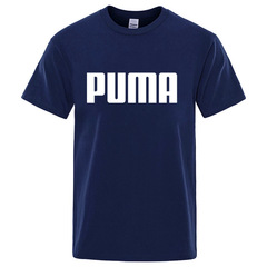 貿易メンズ新作半袖Tシャツ若者男性プリントトップス綿スポーツTシャツメンズカジュアルファッション半袖ロゴ