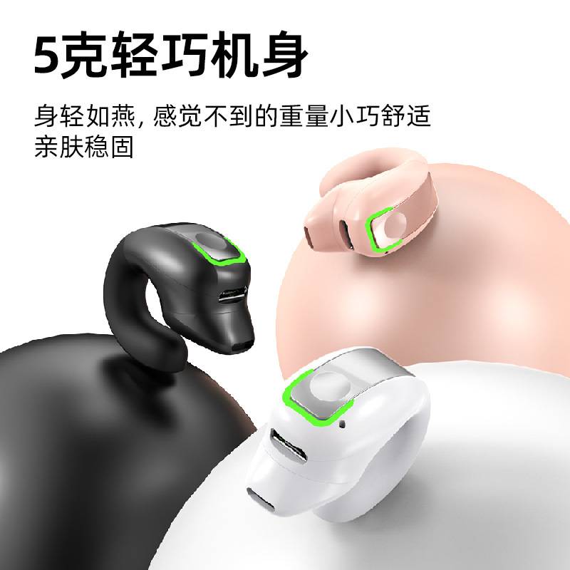 GD28 auricular Bluetooth de una sola oreja nuevo modelo privado caliente transfronterizo e-commerce inalámbrico clip de deportes auriculares Bluetooth del oído