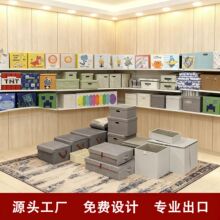 跨境出口布艺收纳盒抽屉式布艺收纳箱无盖衣物可折叠收纳加工定制