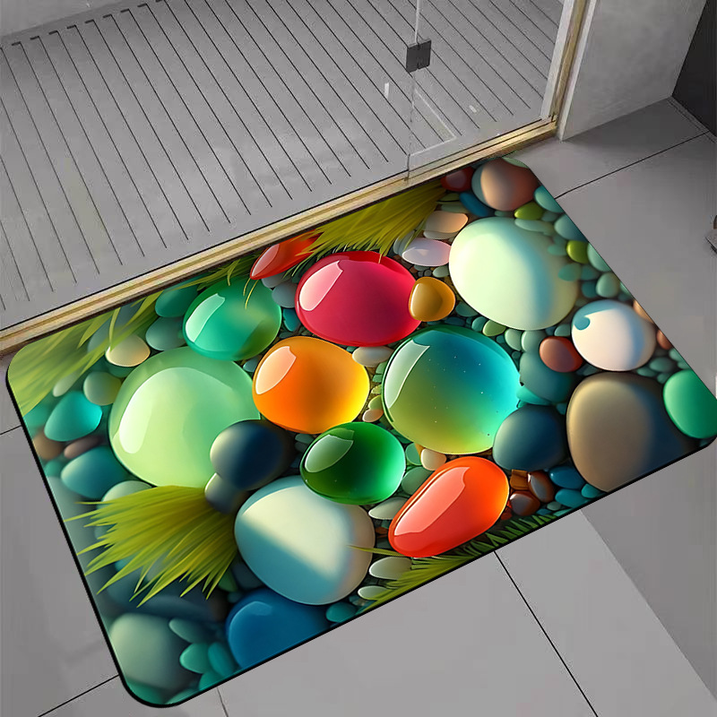 Transfronterizo TEMU barro de diatomitas esterilla de baños antideslizante esterilla de puerta de entrada Amazon esterilla de pies doméstica