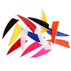 Bow and arrow hunting composite traditional arrow feathers turkey feathers 2.5 inches 3 inches shield-shaped turkey feathers