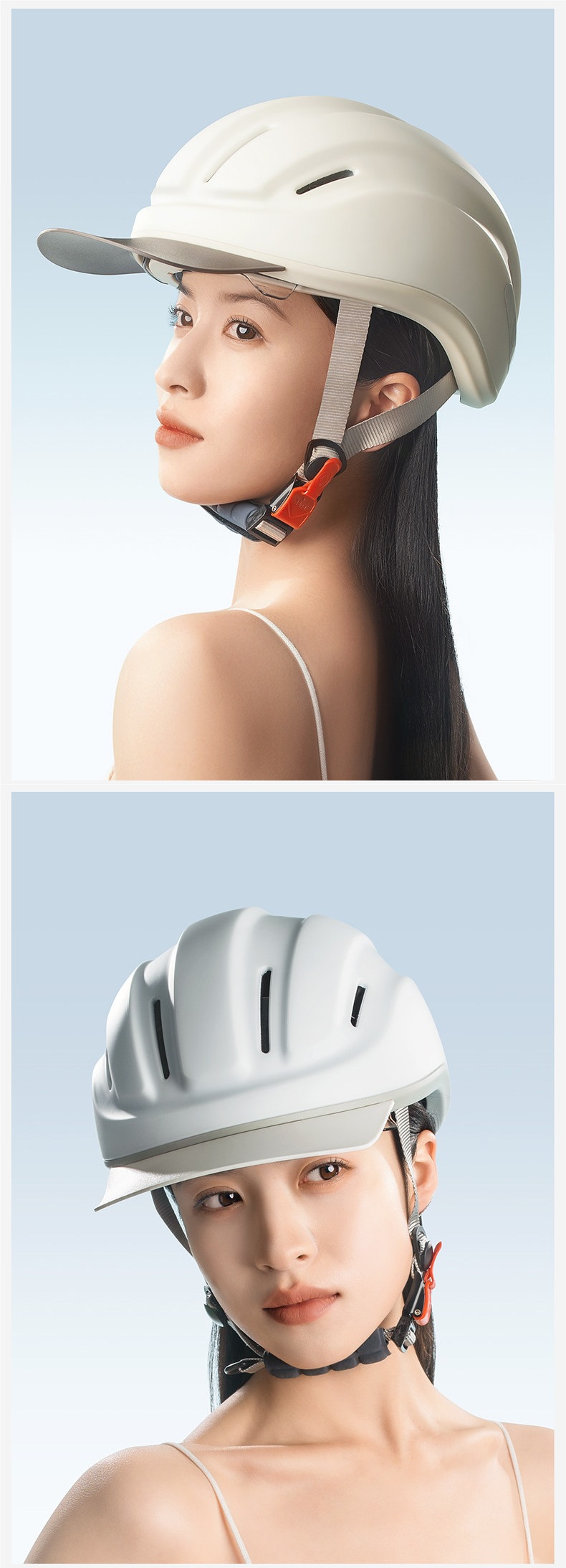 Two Little Bees 3C certified electric bicycle helmet for women, non-pressing on hair, summer sun protection half helmet, ultra-light cycling cap