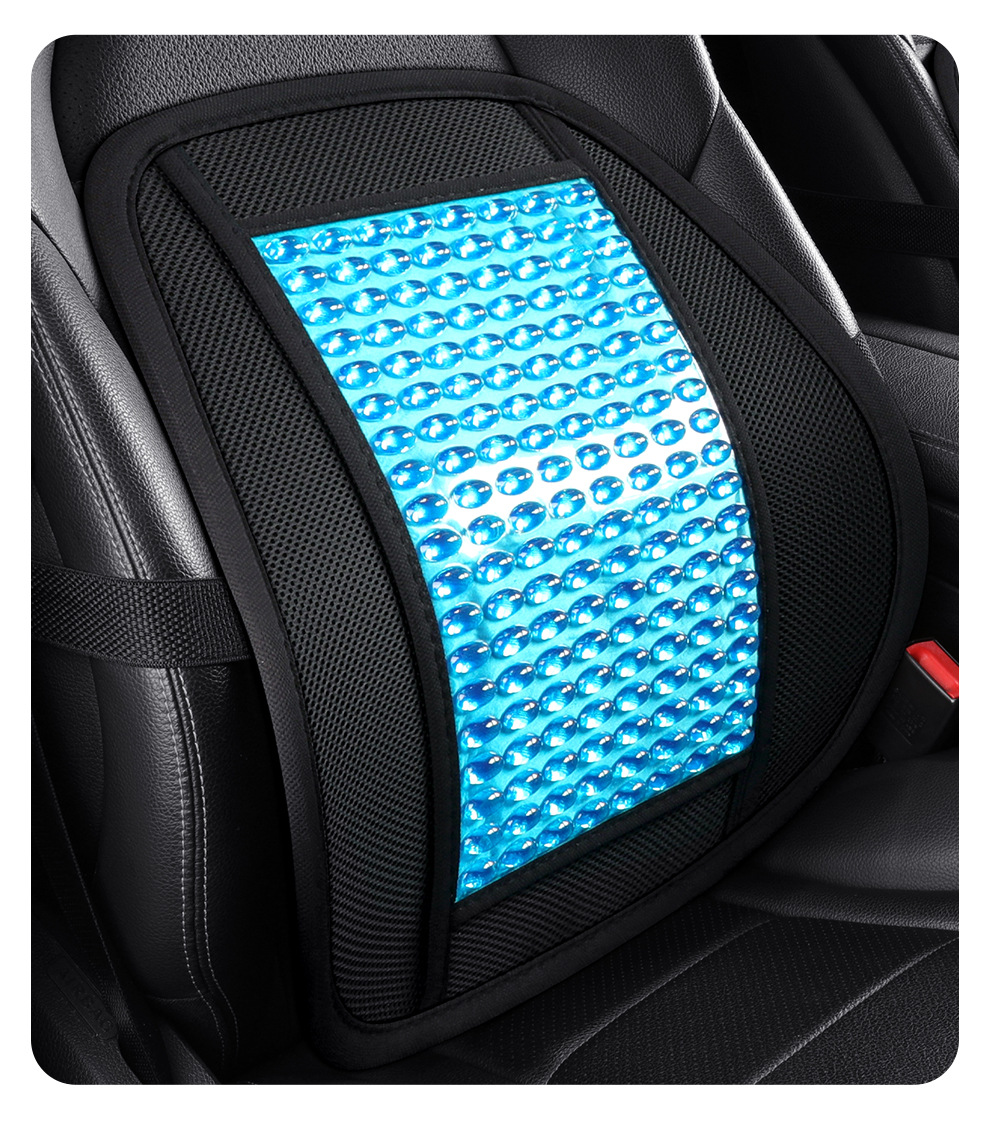 Cross-Border Honeycomb Gel Car Lumbar Support Ice Silk Cooling Pad Home Office Lumbar Pillow Cushion Car Lumbar Support Gel Ice Pad