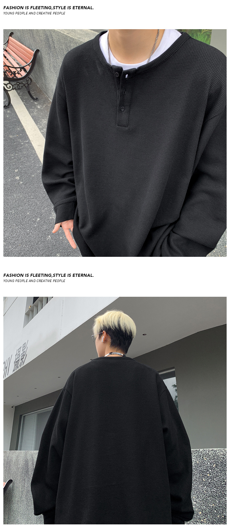 Herr henley långärmad t-shirt amerikansk stil premium kvalitet_voghion.com