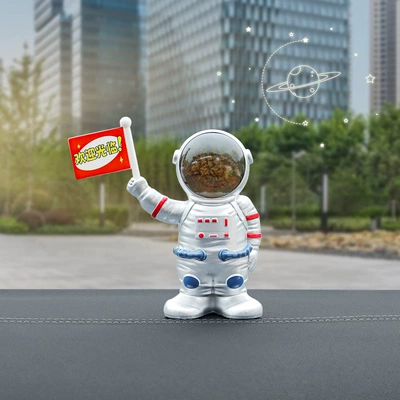 console decoration supplies, Car ornaments - chinese-national-flag-edition-spaceman-silver
