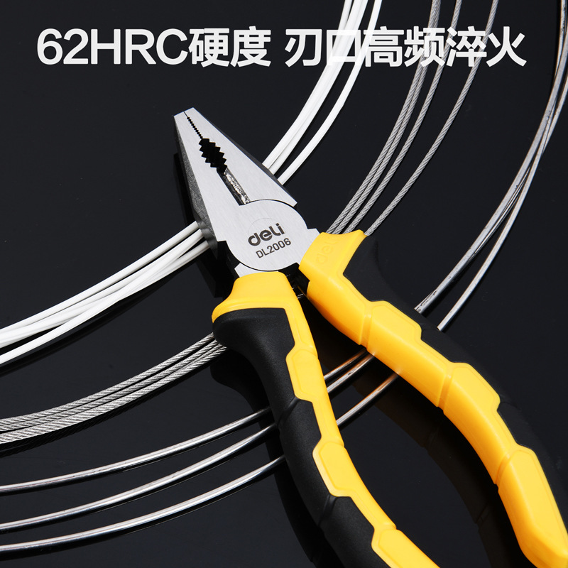Delikie forceps multifuncional oblique pinzas de punta de hardware de grado industrial pinzas de alambre de hardware DL2006