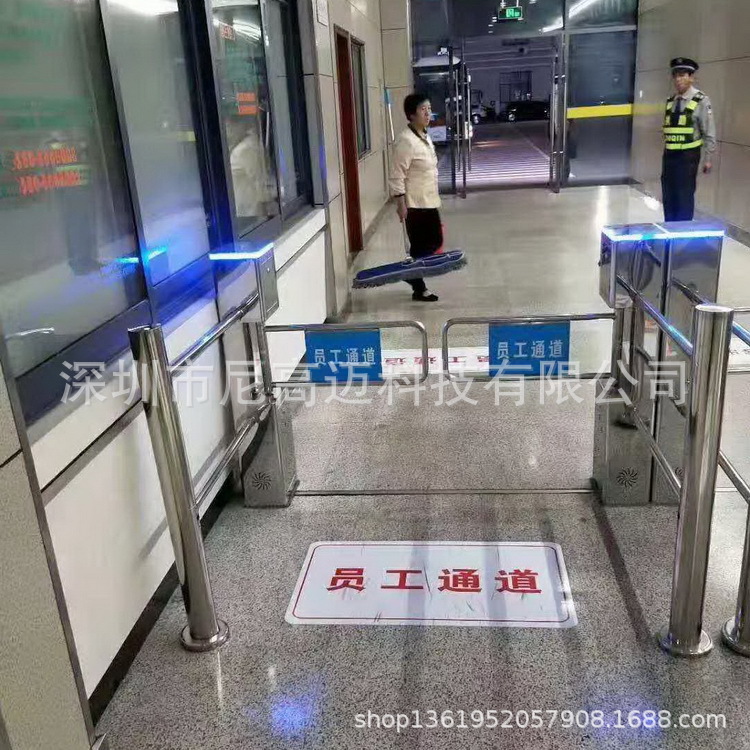 厂家批发护栏型自动摆闸工厂员工通道刷卡单向门自行车道电动道闸