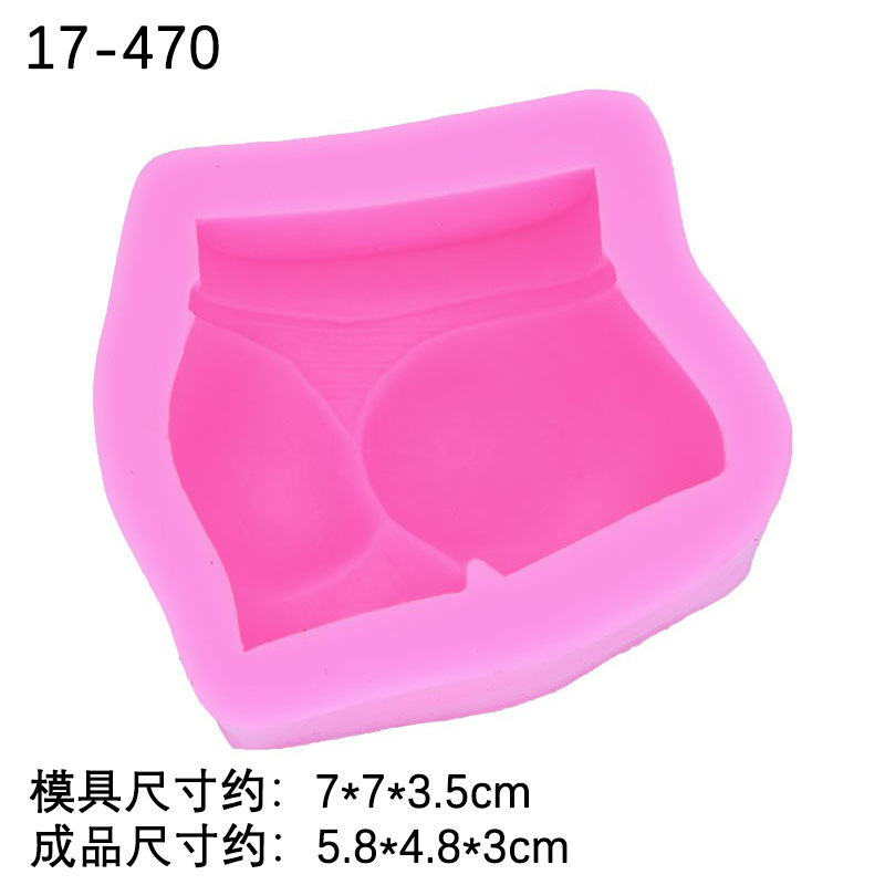 Bikini molde de silicona DIY creativo hornear decoración chocolate pudín mousse