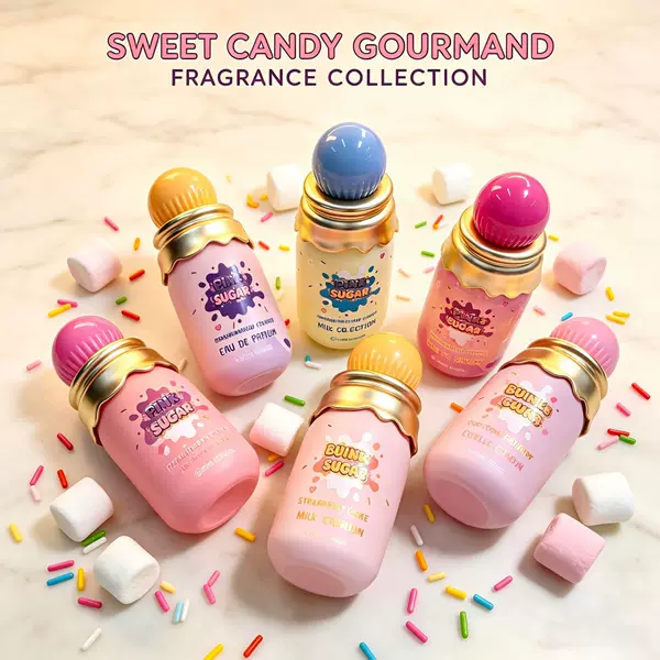 Cross-border marshmallow-scented perfume samples for men and women, long-lasting fragrance spray, popular candy-scented perfume