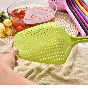 in stock Ice Shovel Filter Spoon Filter Water Shovel Colander Noodle Spoon Cooking Noodle Drain Filter Spoon Mesh Spaghetti Shovel Draining