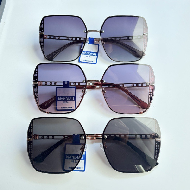 2026er Modell Metall-Nylon-Polarisierte Sonnenbrillen für Damen mit hochwertiger UV-Schutz und schmalem Gesichtseffekt, trendige Nylon-Sonnenbrillen
