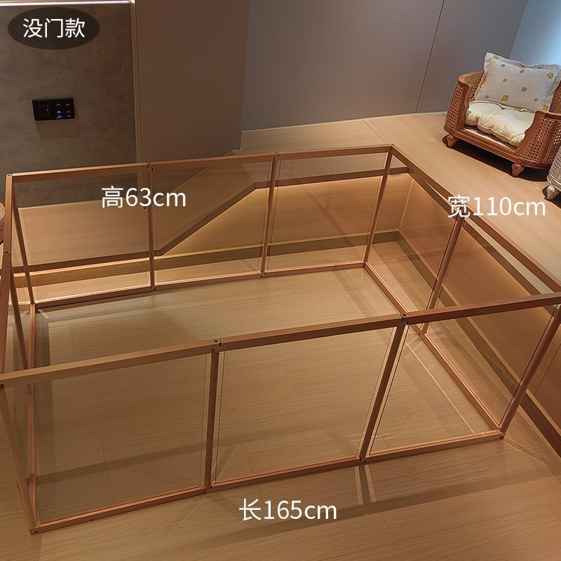 キノコペットパーク木製アクリル犬フェンス犬フェンスフリースプライシングビションフリーゼ屋内透明犬ケージ|undefined