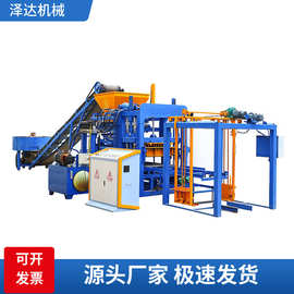 出口供应QT4-18全自动砌块成型机 免烧水泥砖机 水泥空心制砖机