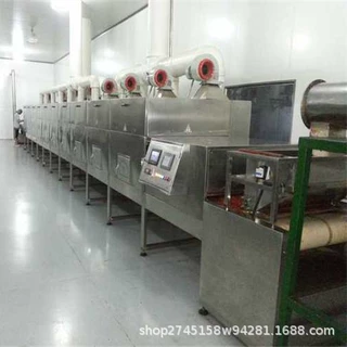 隧道式微波烘干设备杂粮微波熟化设备盒饭微波复热杀菌设备瑞晨厂