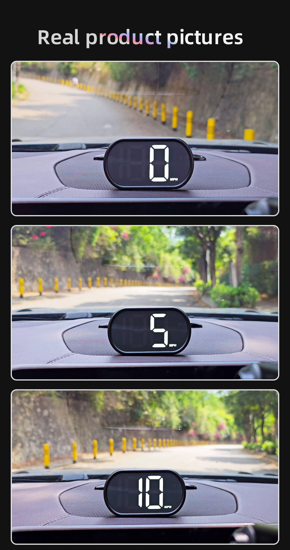 Car HUD Head-Up Display Beidou GPS Dual-Core No-Latency High-Definition Speedometer Head-Up Instrument X2 Universal Model