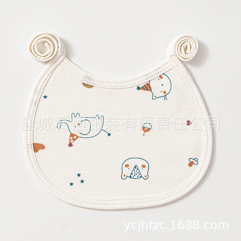 Bebé con cordones a prueba de agua babero recién nacido suministros bebé con cordones bebé babero de algodón