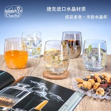 新款现代简约家用彩色玻璃水杯网红水杯Ins小清新蛋形彩色玻璃杯
