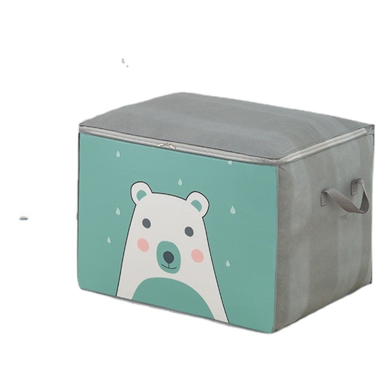 Bolsa de edredón para el hogar bolsa de almacenamiento engrosada de dibujos animados a prueba de polvo ropa equipaje bolsa de embalaje bolsa de almacenamiento en movimiento