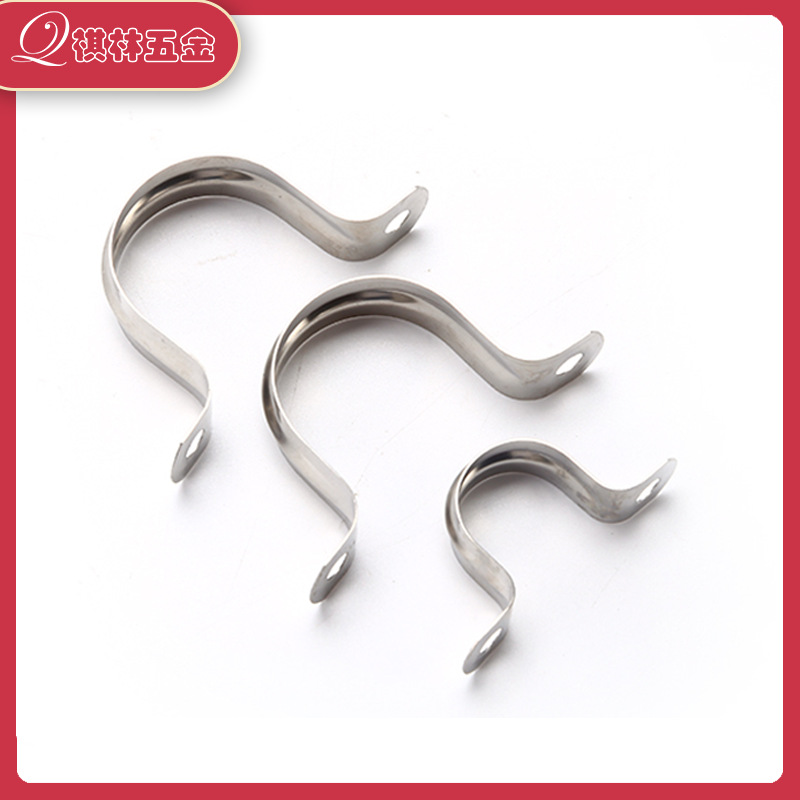 Wholesale riding horse card galvanized iron saddle card stainless steel U-shaped card KBG wire pipe card Ohm card metal hose pipe clamp