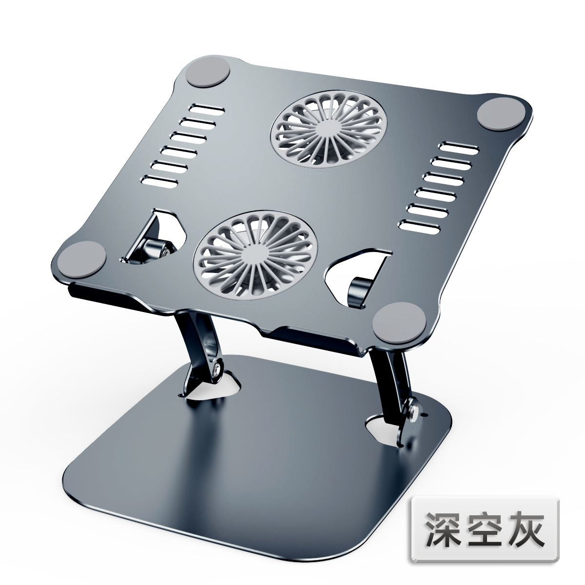 Nuevo soporte para portátil de aleación de aluminio, soporte para teléfono móvil y tableta, disipación de calor, plegable 360° ° Tipo giratorio