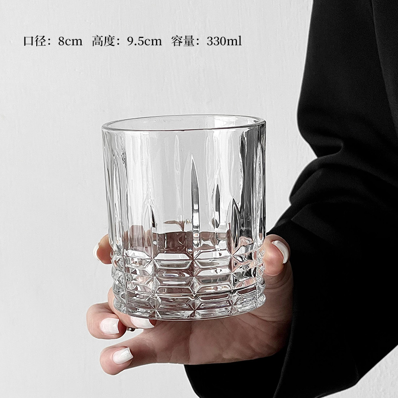 Vidrio de cristal creativo de cóctel de whisky conjunto de tazas de vino clásico tumbler bar cerveza