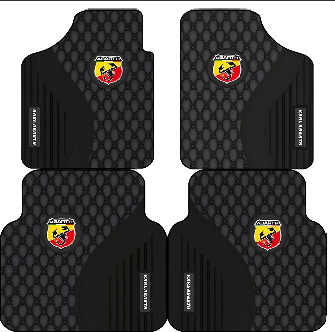 Car logo car floor mats, stylish universal style foot mats with diatom mud surface, suitable for all seasons, non-slip and washable