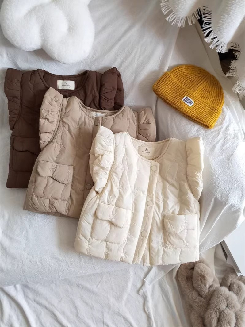Qız uşaqları üçün payızlıq pambıq jilet