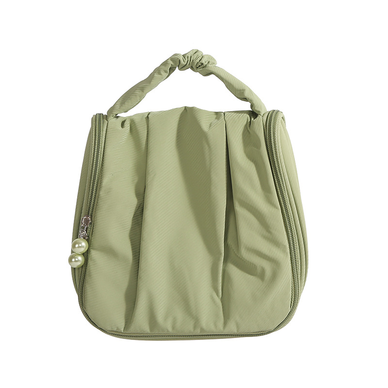 2025 nueva bolsa de cosméticos portátil portátil de gran capacidad de perlas lindas bolsa de almacenamiento de viaje de lavado multifuncional