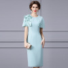 High end light luxury and elegant temperament cape dress 2023 new women