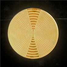 新品MWO偏振荡光盘多波振荡器天线纯铜镀金健康饰品细胞共振能量