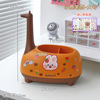 Cartoon pens holder for elementary school students, children's storage box, capacious jewelry